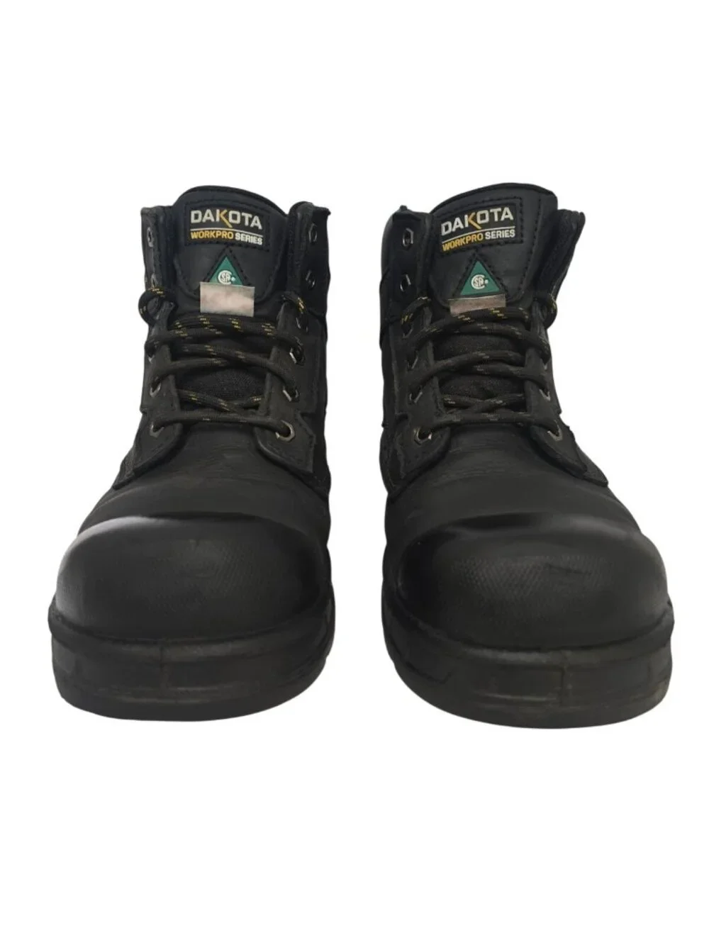 Dakota Men's 6'' 877 Steel Toe Steel Plate Work Boots Black Leather Size 10M